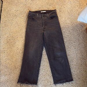 levi’s ribcage straight ankle jeans